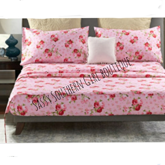 🆕⭐ Country pink rose Sheet set - Picture 5 of 15